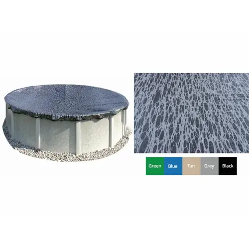 Mesh Enviro Cover 28' Rd Ps Black/Gray