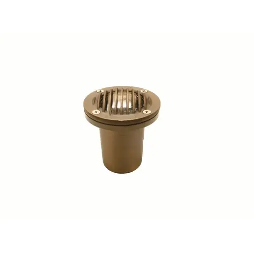 12v Weathered Brass Led Nova Shroud Well Light 2700k