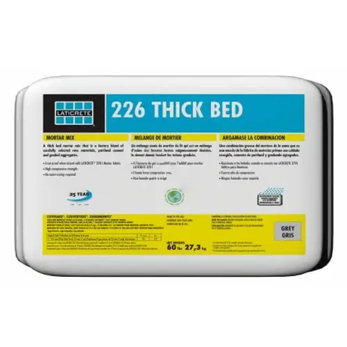 60# 226 Thick Bed Mortar Gray 60# 226 Thick Bed Mortar Gray