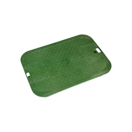 NDS 12 In. W. x 17 In. L. Rectangular Valve Box Cover Green NDS 12 In. W. x 17 In. L. Rectangular Valve Box Cover Green
