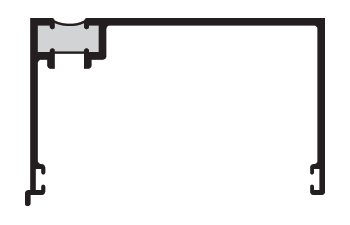CRL-U.S. Aluminum CT280110012 Clear Anodized Head Channel - 12'-2" Stock Length