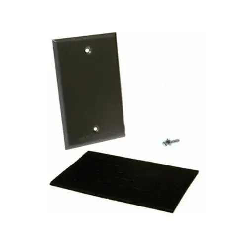 Steel Gry 1-gang W/p Blank Cover Steel Gry 1-gang W/p Blank Cover