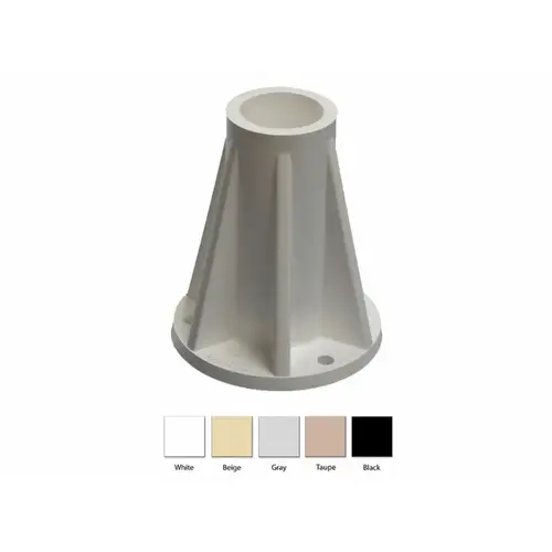 6" Taupe Surface Mounting Anchor Flange 6" Taupe Surface Mounting Anchor Flange