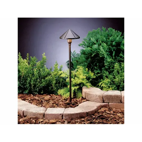 Center Mount 3000k Led Path Light Textured Architectural Bronze