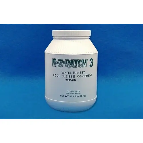 10 Lb E-z Patch 3 Thinset Pool Tile Setting Cement White 10 Lb E-z Patch 3 Thinset Pool Tile Setting Cement White