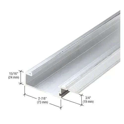Female Split Mullion for Screw Spline Assembly, Mill - 24'-2" Stock Length Female Split Mullion for Screw Spline Assembly, Mill - 24'-2" Stock Length