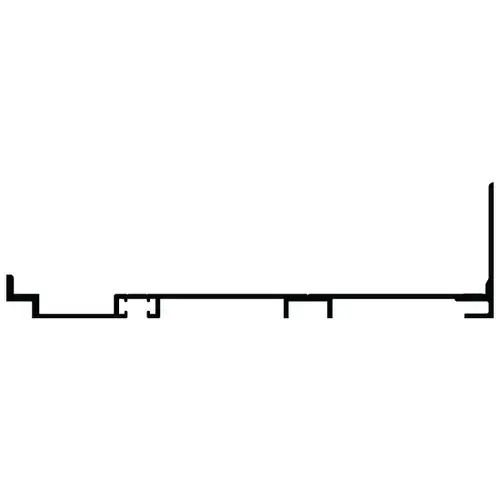 White KYNAR Paint 6" Sub-Sill Non-Thermally Broken and No Weep Hole, 24'-2" Stock Length White KYNAR Paint 6" Sub-Sill Non-Thermally Broken and No Weep Hole, 24'-2" Stock Length