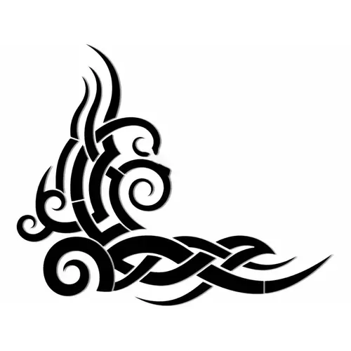 Tribal Wave Black 33"x28"x34" Tribal Wave Black 33"x28"x34"