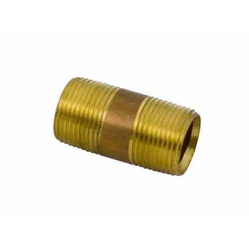 .75" X 2" Nipple Brass