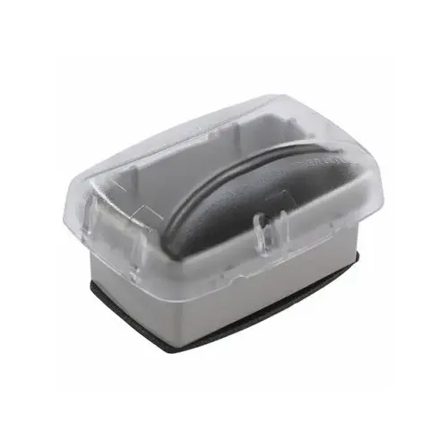 2.75" Clear Plastic In-use Single-gang Weatherproof Cover