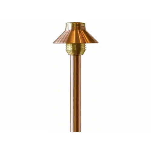 3.6" Copper Path Light With 12" Riser No Lamp 3.6" Copper Path Light With 12" Riser No Lamp