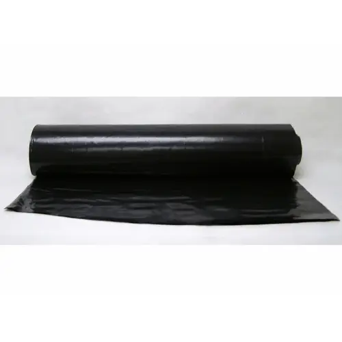 10 X 100 6 Mil Black Poly Cover Black 6 Mil 10'x100'