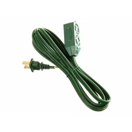 Village Lighting 9' Green Extension Cord 16/2 Village Lighting 9' Green Extension Cord 16/2