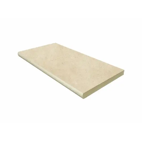 12"x24"x.75" Ivory Limestone Bullnose Porcelain Coping 12"x24"x.75" Ivory Limestone Bullnose Porcelain Coping