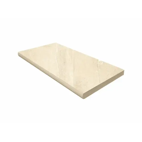 12"x24"x.75" Ivory Quartz Bullnose Porcelain Coping 12"x24"x.75" Ivory Quartz Bullnose Porcelain Coping