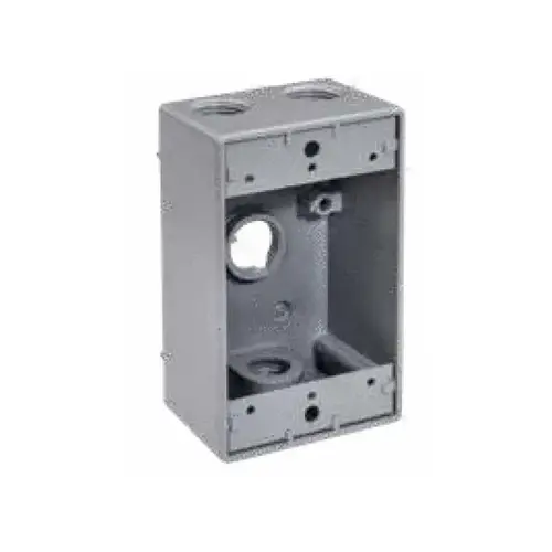 Single Gang Box W 4.5" Holes Single Gang Box W 4.5" Holes