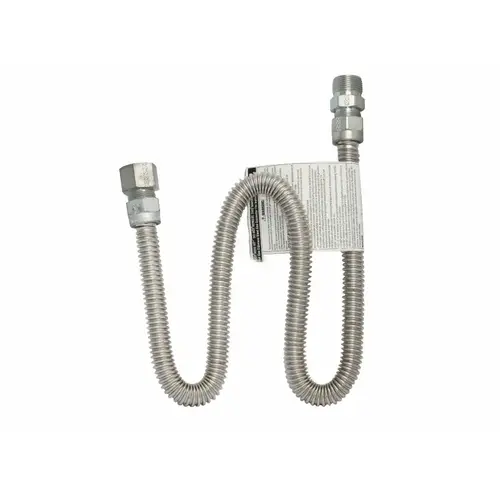 Gas Flex Line .75"m X.75"f X36 Silver