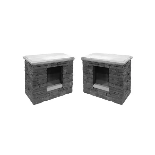 Bordeaux Wood Box Sienna / Buff - Pair Bordeaux Wood Box Sienna / Buff - Pair