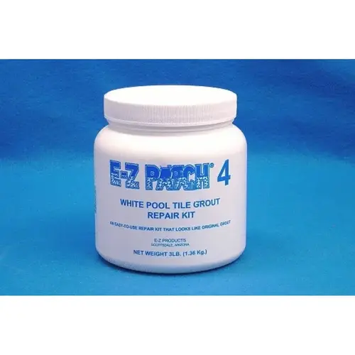3 Lb E-z Patch 4 Pool Tile Grout Repair White 3 Lb E-z Patch 4 Pool Tile Grout Repair White