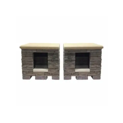 Bordeaux Fireplace Wood Sienna / Buff Bordeaux Fireplace Wood Sienna / Buff