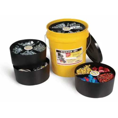 King 5gal Storage Pail W 6 Sm Trays King 5gal Storage Pail W 6 Sm Trays