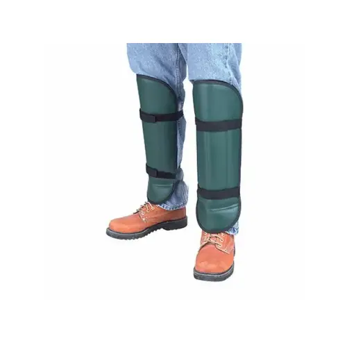 Echo Vinyl Debris Shin Guards Pair Green