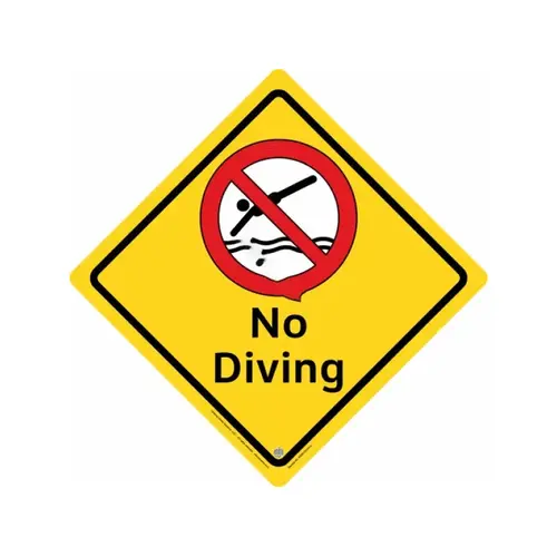 Outdoor 15.5" No Diving Sign