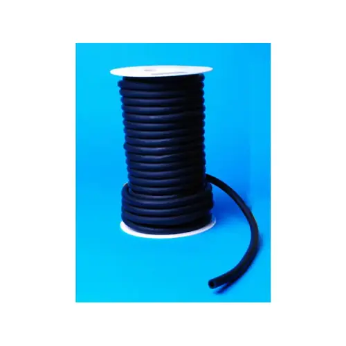 1/4" X 1/16" X 50' Black Surgical Tubing