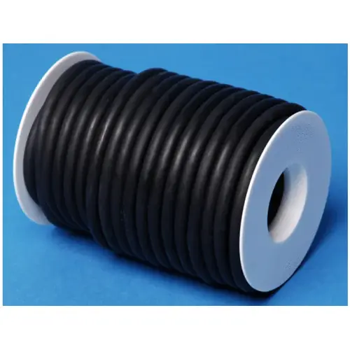 3/16" X 1/16" X 50' Black Surgical Tubing
