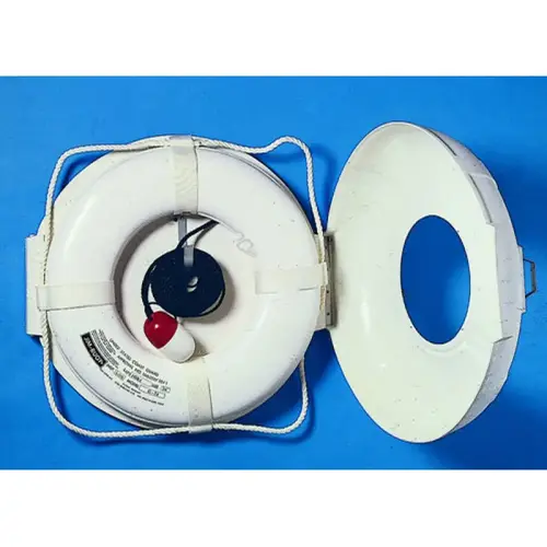 20" Life Ring Cabinet White