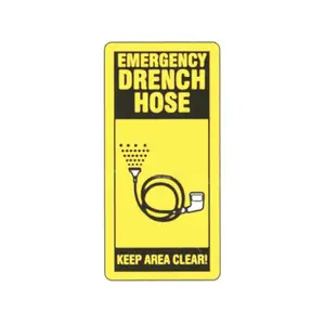 GRAINGER, INC. 8UJW0 Fire Door Sign: Surface Sign Mounting