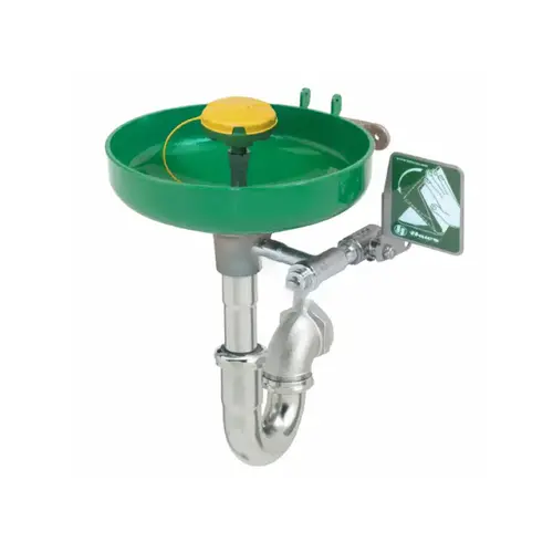 Wall Mount Eyewash Station W/ Bowl