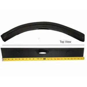 Universal Urethane S-01-1845BK 1078 Pillow Wrap W/dome Hole Black