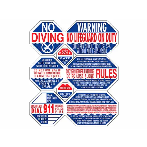 40"x48" 8-in-1 Texas Spa Sign