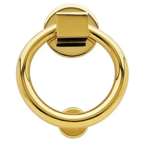Ring Door Knocker Unlacquered Brass Finish Ring Door Knocker Unlacquered Brass Finish