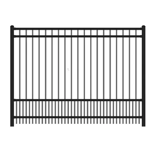 60" X 8' Black Fine Texture 4230 Regis Aluminum Fence Panel 60" X 8' Black Fine Texture 4230 Regis Aluminum Fence Panel