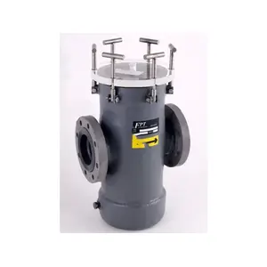 Fluidtrol Process Technologies SW116106031 6" X 6" Flanged Frp/pvc Strainer With Stainless Steel Basket