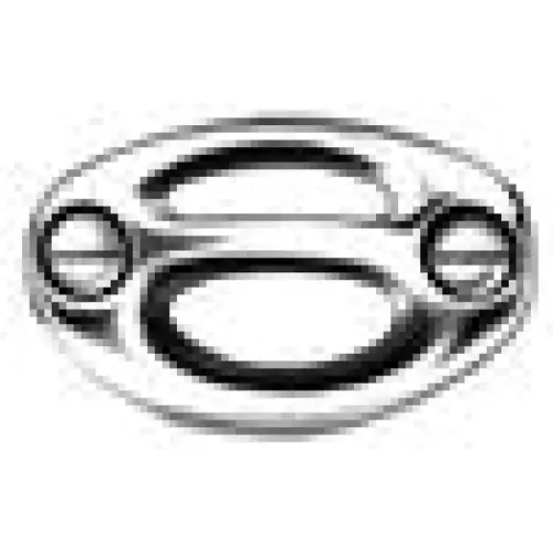 2/set Chrome Plated Brass Oval Rope Anchor - pack of 6