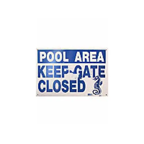 12" X 18" Horizontal Keep Gate Closed Sign 12" X 18" Horizontal Keep Gate Closed Sign