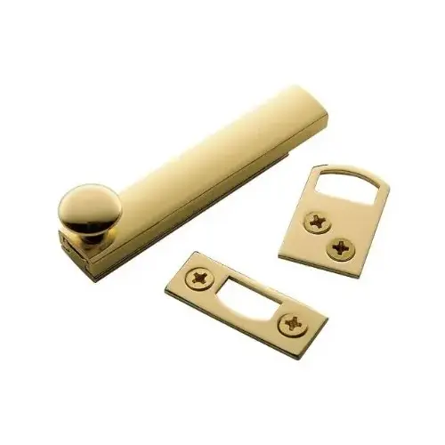 3" Surface Bolt Lifetime Brass Finish 3" Surface Bolt Lifetime Brass Finish