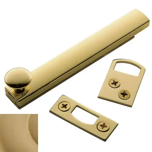 4" Surface Bolt Vintage Brass Finish 4" Surface Bolt Vintage Brass Finish