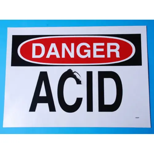 Osha Danger Acid Sign