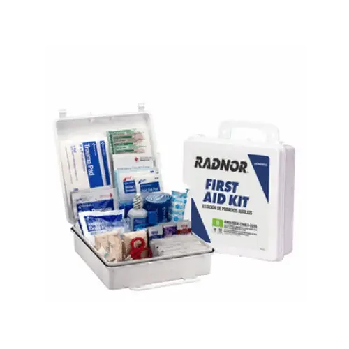 White Plastic Portable Or Wall Mounted 50 Person First Aid Kit