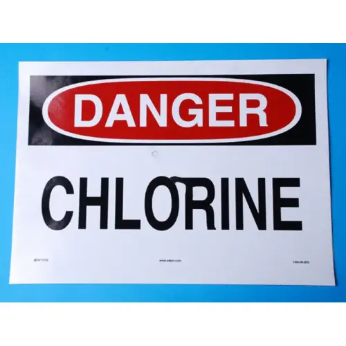 Osha Danger Chlorine Sign