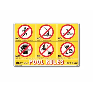 POOLMASTER INCORPORATED 41357 24"x18" Obey Our Pool Rules Sign
