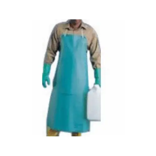 33"x44" Ansell Cpp Heavy-duty Green Pvc Apron