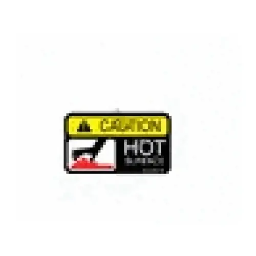 Exmark Caution Hot Surface Decal Exmark Caution Hot Surface Decal