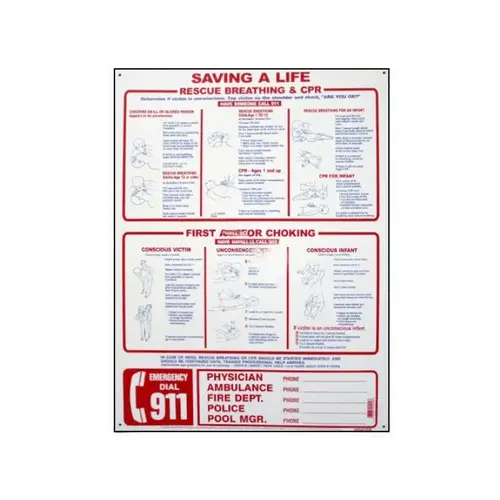 18"x24" Artificial Respiration Sign
