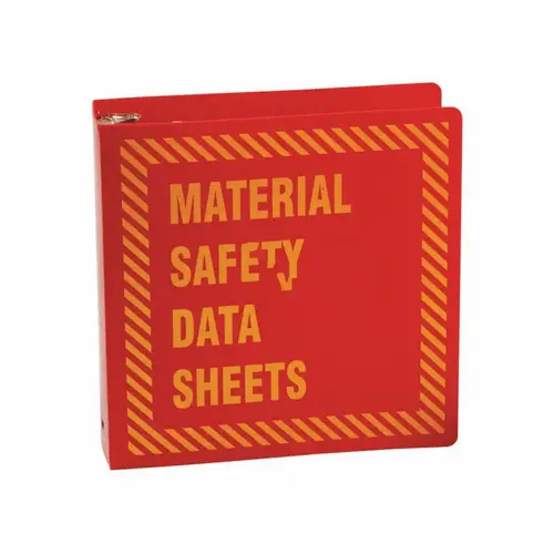 2.5" Red Binder Ring, Material Safety Data Sheet, English