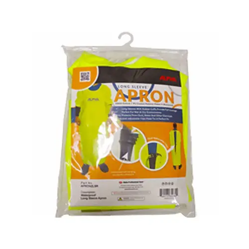55"x60" Long Sleeve Neon Yellow Waterproof Apron